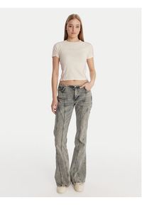 Guess T-Shirt W6RI39 KCBF1 Écru Regular Fit. Materiał: bawełna #3