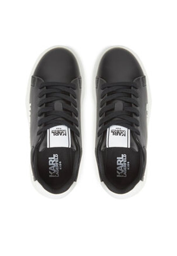Karl Lagerfeld Kids Sneakersy Z30381 M Czarny. Kolor: czarny. Materiał: skóra