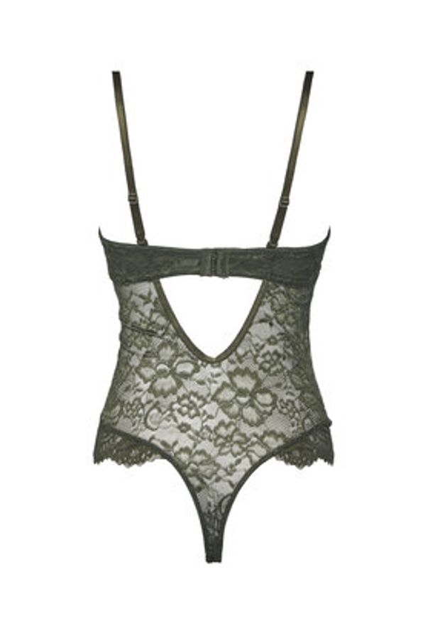 Hunkemöller Body Amara 302447 Zielony. Kolor: zielony. Materiał: syntetyk
