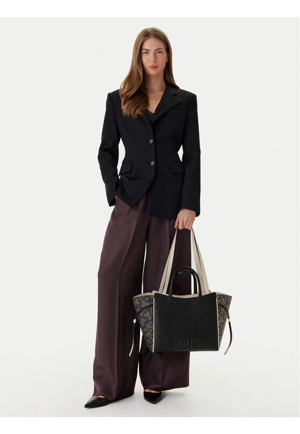 Tous - TOUS Torebka City Kaos Icon 2002186652 Czarny. Kolor: czarny. Materiał: skórzane