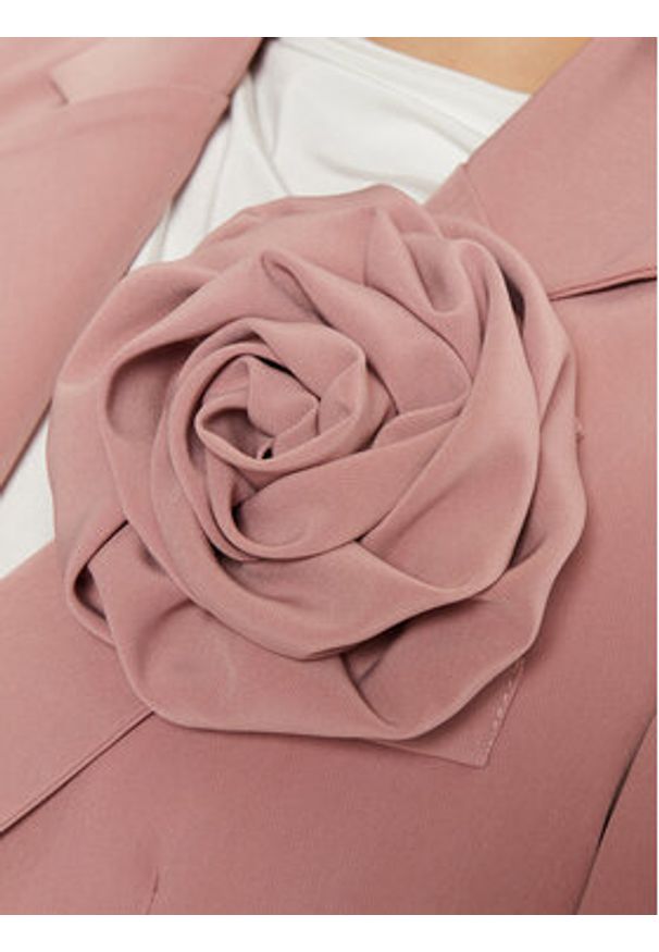 Maryley Marynarka 24IB202/43CA Różowy Regular Fit. Kolor: różowy. Materiał: syntetyk