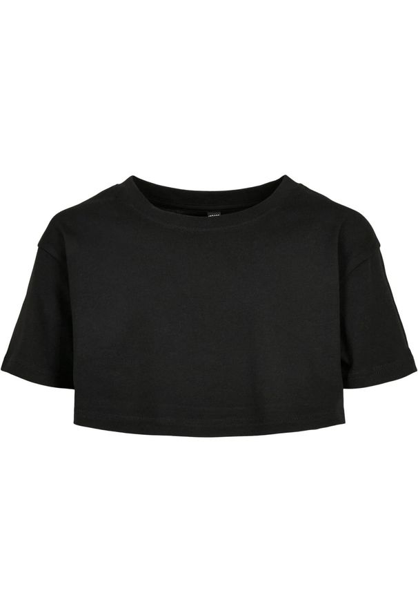 Urban Classics - Krótka Koszulka Dziewczęca Kimono. Kolor: czarny. Długość: krótkie. Sport: turystyka piesza