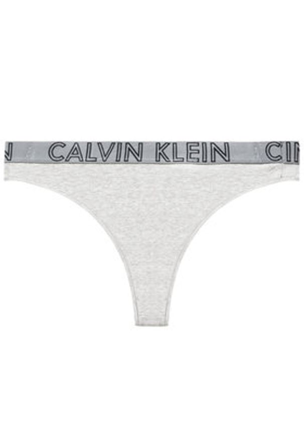 Calvin Klein Underwear Stringi Ultimate 000QD3636E Szary. Kolor: szary. Materiał: bawełna
