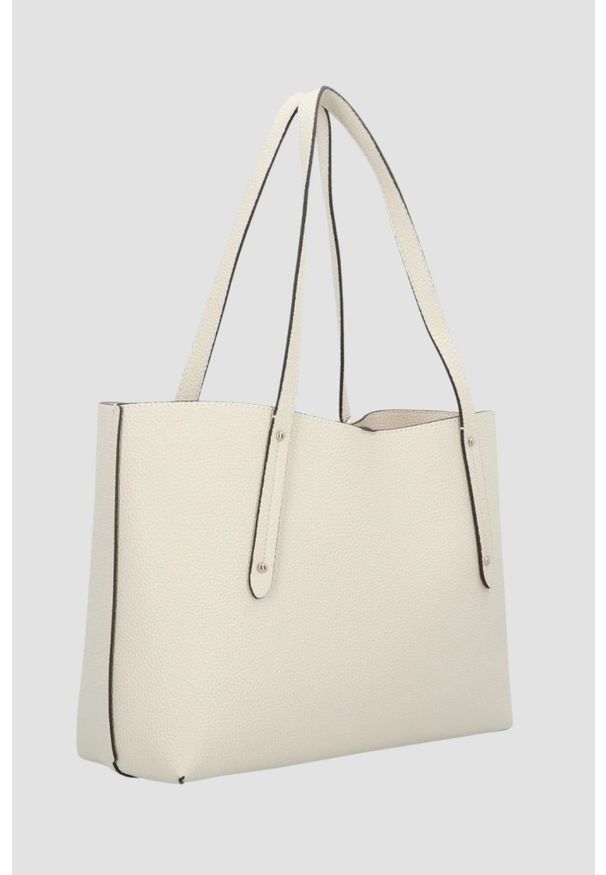 Guess - GUESS Beżowa shopperka damska 3 w 1 Brenton. Kolor: beżowy. Styl: casual, elegancki