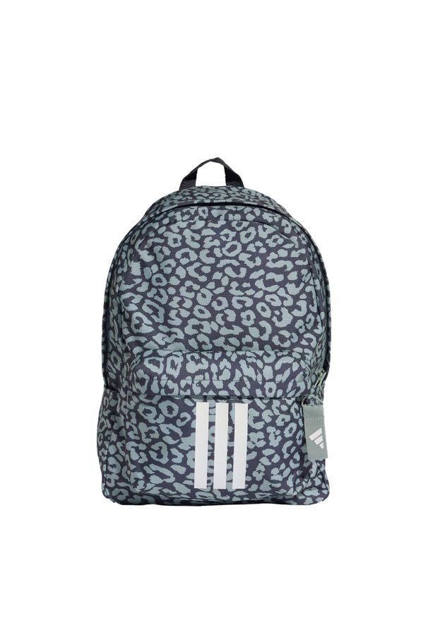 Adidas - Plecak Youth Girls Leo. Kolor: zielony, szary, biały, wielokolorowy. Wzór: nadruk, motyw zwierzęcy