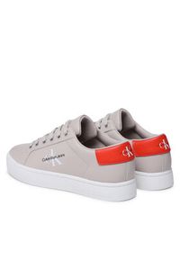 Calvin Klein Jeans Sneakersy Classic Cupsole Laceup Low Lth YM0YM00491 Beżowy. Kolor: beżowy. Materiał: skóra #4