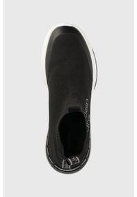 Calvin Klein Jeans sneakersy kolor czarny. Nosek buta: okrągły. Kolor: czarny. Materiał: guma. Szerokość cholewki: normalna #2