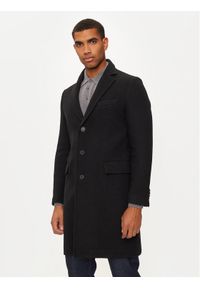 United Colors of Benetton - United Colors Of Benetton Płaszcz wełniany 2X59UN05M Czarny Regular Fit. Kolor: czarny. Materiał: wełna, syntetyk #1