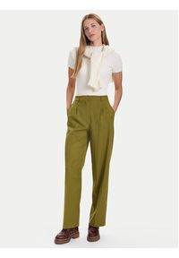 United Colors of Benetton - United Colors Of Benetton Spodnie palazzo 4YVXDF09R Zielony Regular Fit. Kolor: zielony. Materiał: syntetyk #4