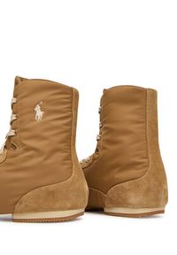 Polo Ralph Lauren Botki 804959093005 Beżowy. Kolor: beżowy. Materiał: zamsz, skóra