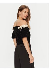 Eleh Bluzka E00201 Czarny Regular Fit. Kolor: czarny. Materiał: bawełna #3