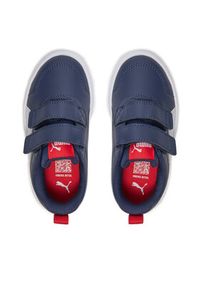 Puma Sneakersy Courtflex V3 V PS 397642 03 Granatowy. Kolor: niebieski. Materiał: skóra #6