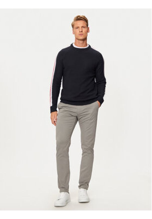 Hechter Paris Sweter 65011 142806 Granatowy Regular Fit. Kolor: niebieski. Materiał: bawełna