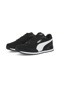 Buty do chodzenia Męskie Puma ST RUNNER V3 LEATHER. Kolor: czarny, biały, wielokolorowy. Sport: turystyka piesza