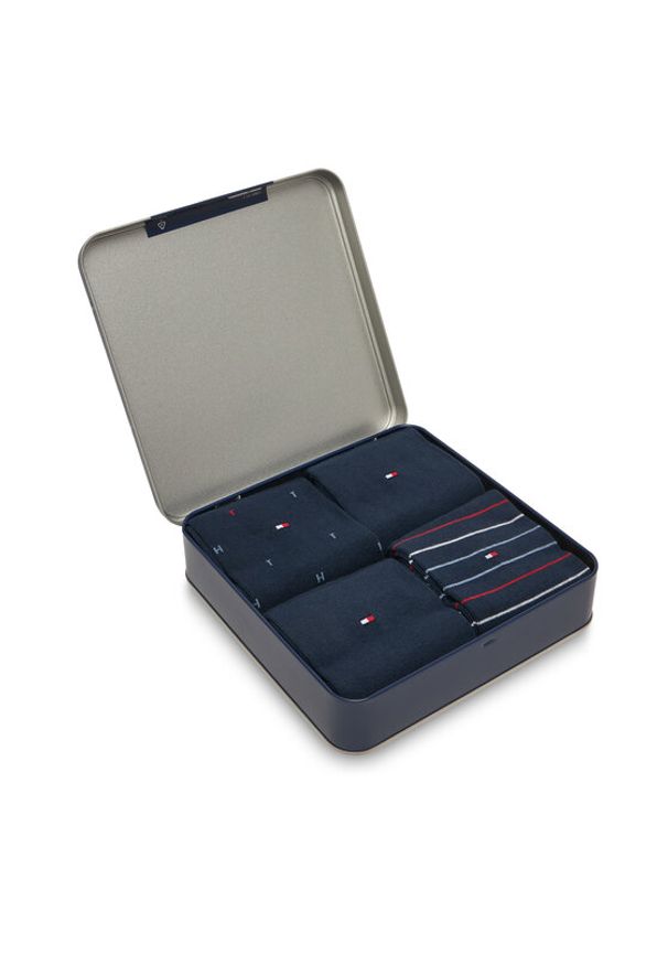 TOMMY HILFIGER - Tommy Hilfiger Skarpety długie 701235375 Granatowy. Kolor: niebieski. Materiał: materiał, bawełna