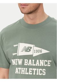 New Balance T-Shirt MT51924 Zielony Relaxed Fit. Kolor: zielony. Materiał: bawełna #4