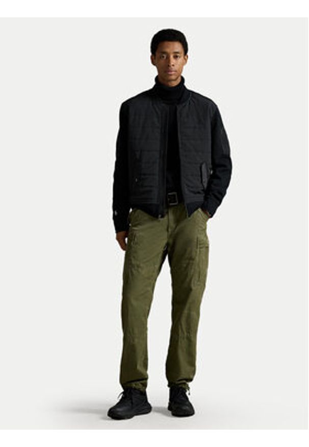 Polo Ralph Lauren Kurtka przejściowa 710981493001 Czarny Regular Fit. Typ kołnierza: polo. Kolor: czarny. Materiał: bawełna