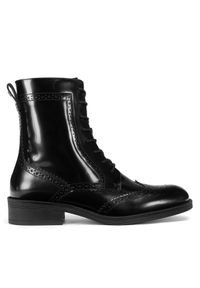 Gino Rossi Botki PIA-116099 Czarny. Kolor: czarny. Materiał: lakier, skóra