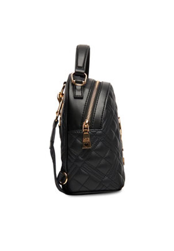 Love Moschino - LOVE MOSCHINO Plecak JC4304PP0MK1200A Czarny. Kolor: czarny. Materiał: skóra