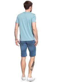 Mustang - SPODENKI MUSTANG Chicago Short DENIM BLUE 1008363 5000 312. Materiał: denim #8