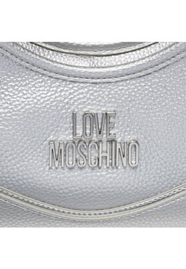 Love Moschino - LOVE MOSCHINO Torebka JC4140PP1IL1190B Srebrny. Kolor: srebrny. Materiał: skórzane