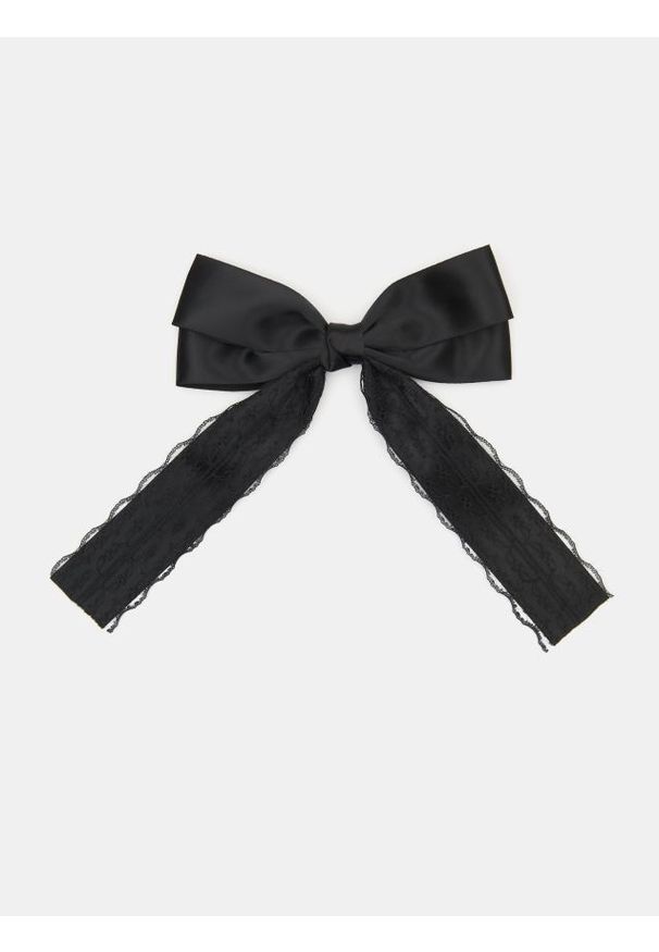 Sinsay - Spinka do włosów w kształcie kokardy - czarny. Kolor: czarny