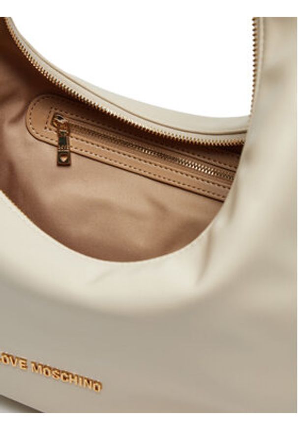 Love Moschino - LOVE MOSCHINO Torebka JC4053PP1MLF0110 Écru. Kolor: kremowy. Materiał: skórzane