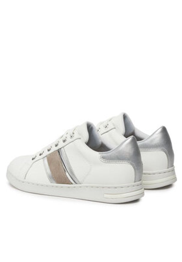 Geox Sneakersy D Jaysen D361BE 085NF C0007 Biały. Kolor: biały. Materiał: skóra