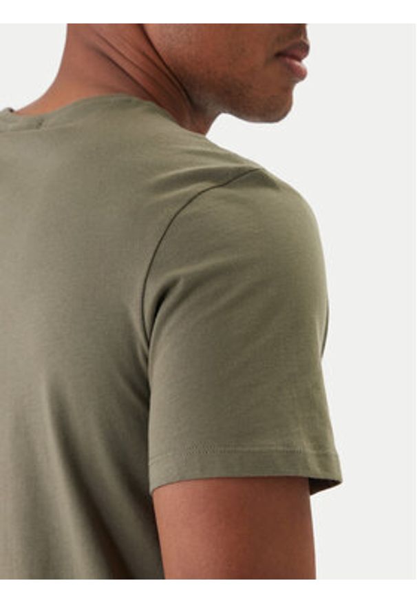 Calvin Klein T-Shirt Micro Logo LV04LC255G Zielony Regular Fit. Kolor: zielony. Materiał: bawełna