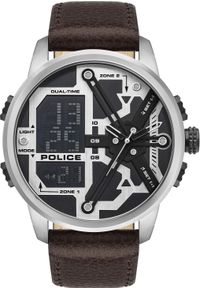 Zegarek Police Zegarek męski Police PL.PEWJD2003201 brązowy. Kolor: brązowy #1
