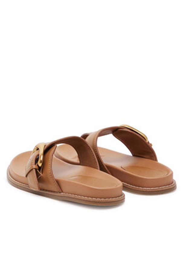 Gino Rossi Japonki CLAUDIE-R25SS03088 Brązowy. Kolor: brązowy. Materiał: skóra