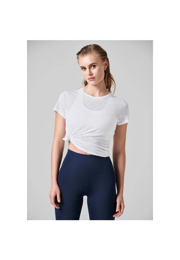 CASALL - Koszulka Damska Sportowa Casall Soft Texture Tee Lekka Treningowa. Kolor: biały. Sport: joga i pilates