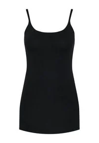 Triumph Top Katia Basics 10181825 Czarny Slim Fit. Kolor: czarny. Materiał: bawełna #3