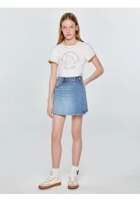 Big-Star - Spódnico-szorty dziewczęce jeansowe niebieskie Juni 466. Okazja: na co dzień. Kolor: niebieski. Materiał: jeans. Sezon: lato. Styl: vintage, casual, klasyczny, elegancki #1