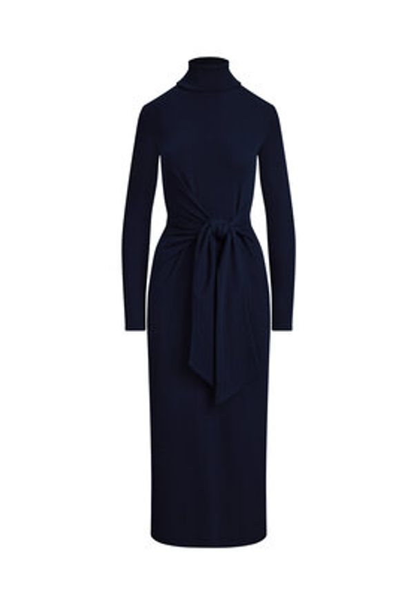 Lauren Ralph Lauren - LAUREN RALPH LAUREN Sukienka dzianinowa 200980028001 Granatowy Slim Fit. Kolor: niebieski. Materiał: bawełna