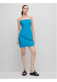 Hugo Sukienka koktajlowa Kamikas 50489215 Niebieski Slim Fit. Kolor: niebieski. Materiał: syntetyk. Styl: wizytowy #2