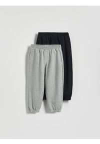 Reserved - Bawełniane spodnie 2 pack - granatowy. Kolor: niebieski. Materiał: bawełna #1