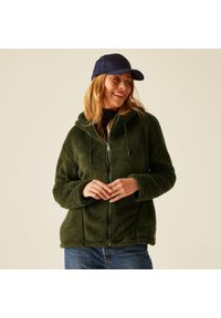 Regatta - Polar damski rozsuwany Orielle. Kolekcja: plus size. Kolor: zielony. Materiał: polar #1