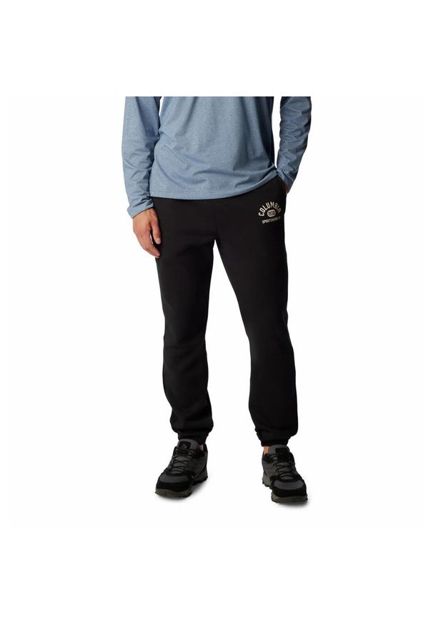columbia - Spodnie Dresowe Męskie Columbia Trek Jogger. Kolor: czarny. Materiał: dresówka