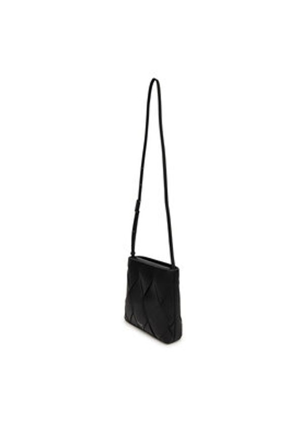 Calvin Klein Torebka Ck Woven Square Crossbody K60K612991 Czarny. Kolor: czarny. Materiał: skórzane
