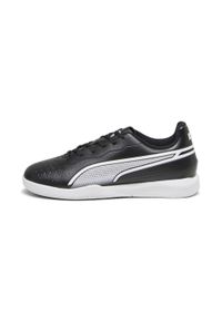 Puma - Buty piłkarskie dla dzieci PUMA King Match It Jr. Kolor: czarny, biały, wielokolorowy. Sport: piłka nożna