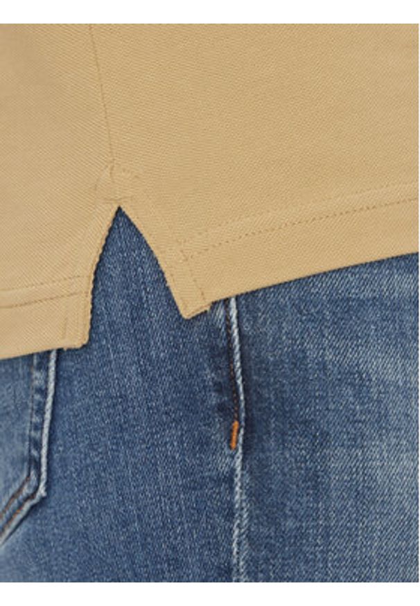 Tommy Jeans Polo Linear DM0DM20914 Beżowy Regular Fit. Typ kołnierza: polo. Kolor: beżowy. Materiał: bawełna