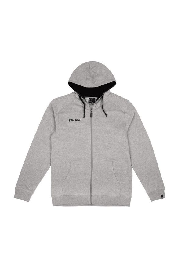 SPALDING - Dziecięca bluza z kapturem zapinana na zamek Spalding Flow. Typ kołnierza: kaptur. Kolor: szary