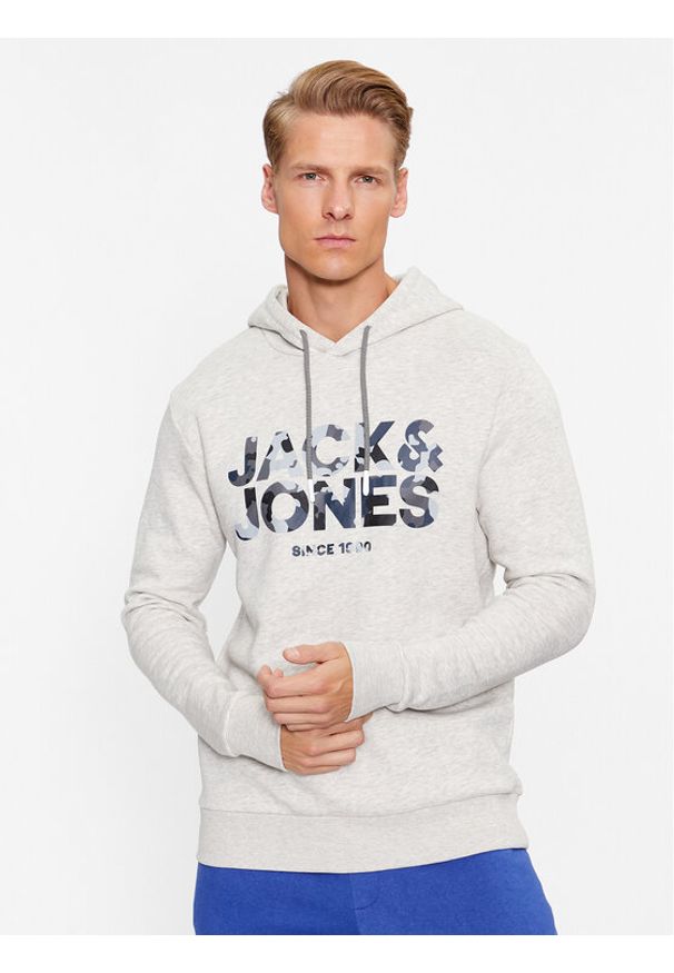 Jack & Jones - Jack&Jones Bluza James 12235338 Szary Regular Fit. Kolor: szary. Materiał: syntetyk