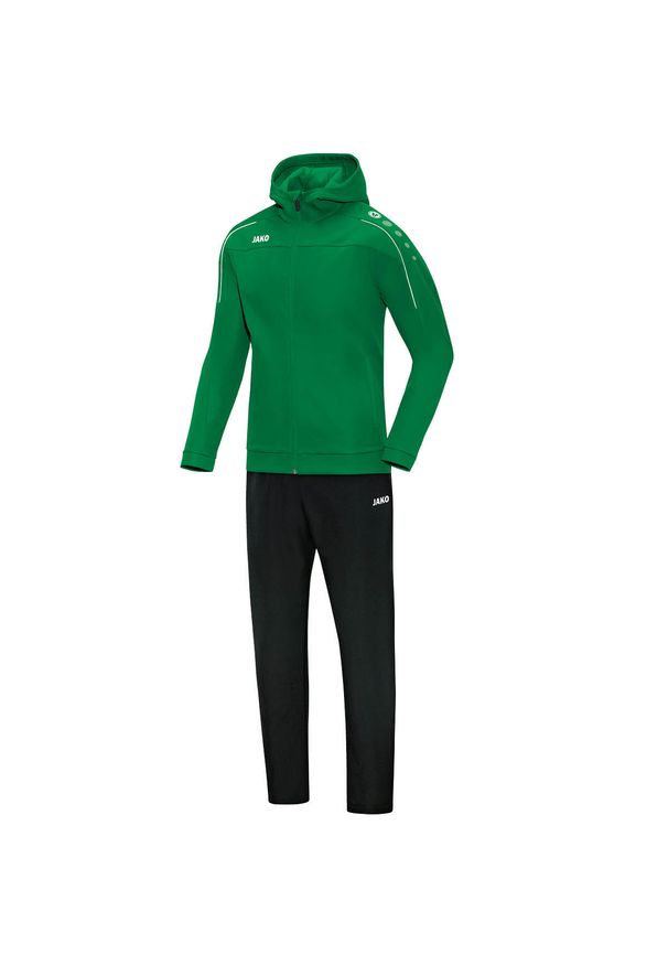 Dres Jako Classico. Kolor: zielony. Materiał: dresówka. Sport: piłka nożna, fitness