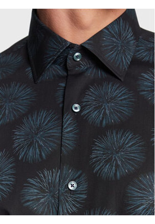 BOSS - Boss Koszula 50494720 Zielony Slim Fit. Kolor: zielony. Materiał: bawełna
