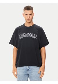 Converse T-Shirt M Retro Chuck Ss Crew 10026428-A01 Czarny Regular Fit. Kolor: czarny. Materiał: bawełna. Styl: retro