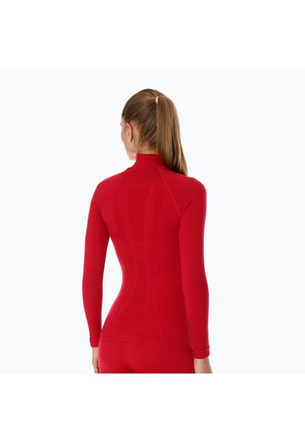 Brubeck - KOSZULKA EXTREME WOOL LS11930 DAMSKA-RASPBERRY s. Kolor: czerwony. Sport: turystyka piesza