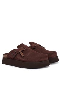 Klapki D.Franklin. Kolor: brązowy #1