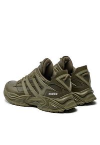 Guess Sneakersy Belluno Low FMTBEL ELE12 Khaki. Kolor: brązowy. Materiał: skóra #6